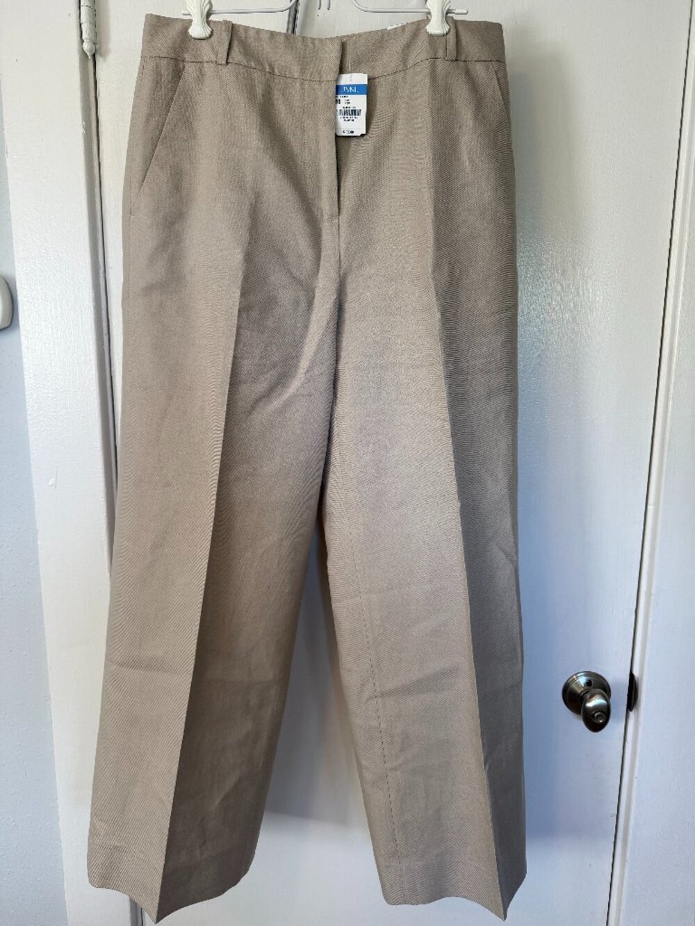 J.McLaughlin Women's Blythe Linen Pants Women's Size 10 Color Sand (NWT)
